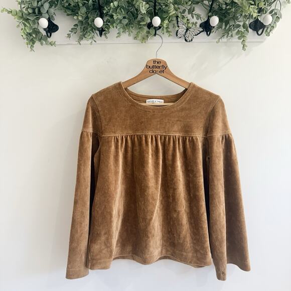 Madewell Tops - Madewell Texture & Thread Corduroy Swing Top Brown Size S O06